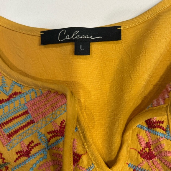 Caleaas Embroidered multicolor Boho tunic Top - Picture 4 of 9